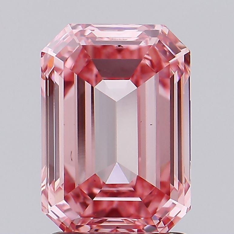 2.02 Ct. Fancy Vivid Pink Emerald Lab Grown Diamond
