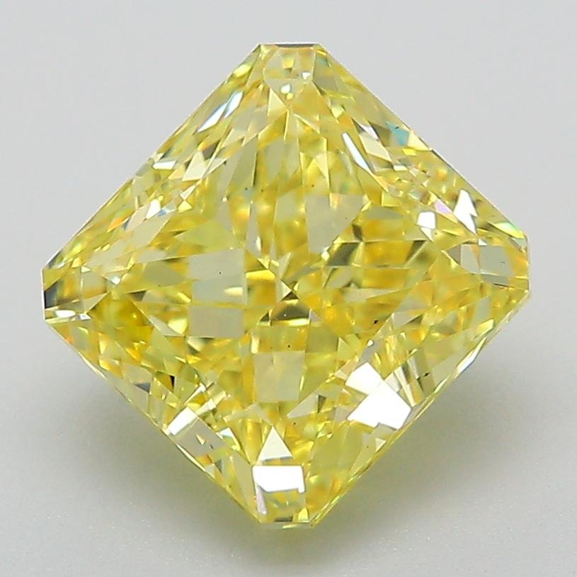 3.01 Ct. Fancy Intense  Yellow Radiant Lab Grown Diamond