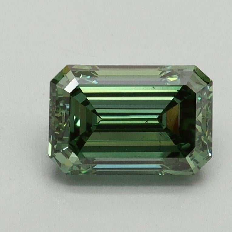 1.37 Ct. Fancy Vivid Pacific Green Emerald Lab Grown Diamond