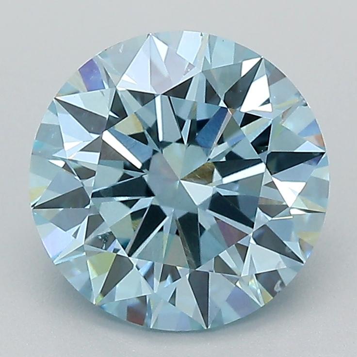 2.37 Ct. Fancy Blue Round Lab Grown Diamond
