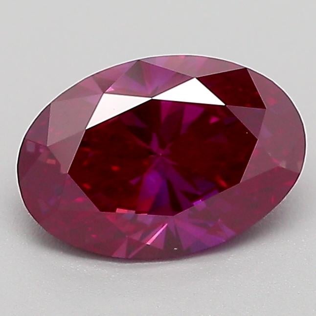 1.07 Ct. Fancy Red Oval Lab Grown Diamond