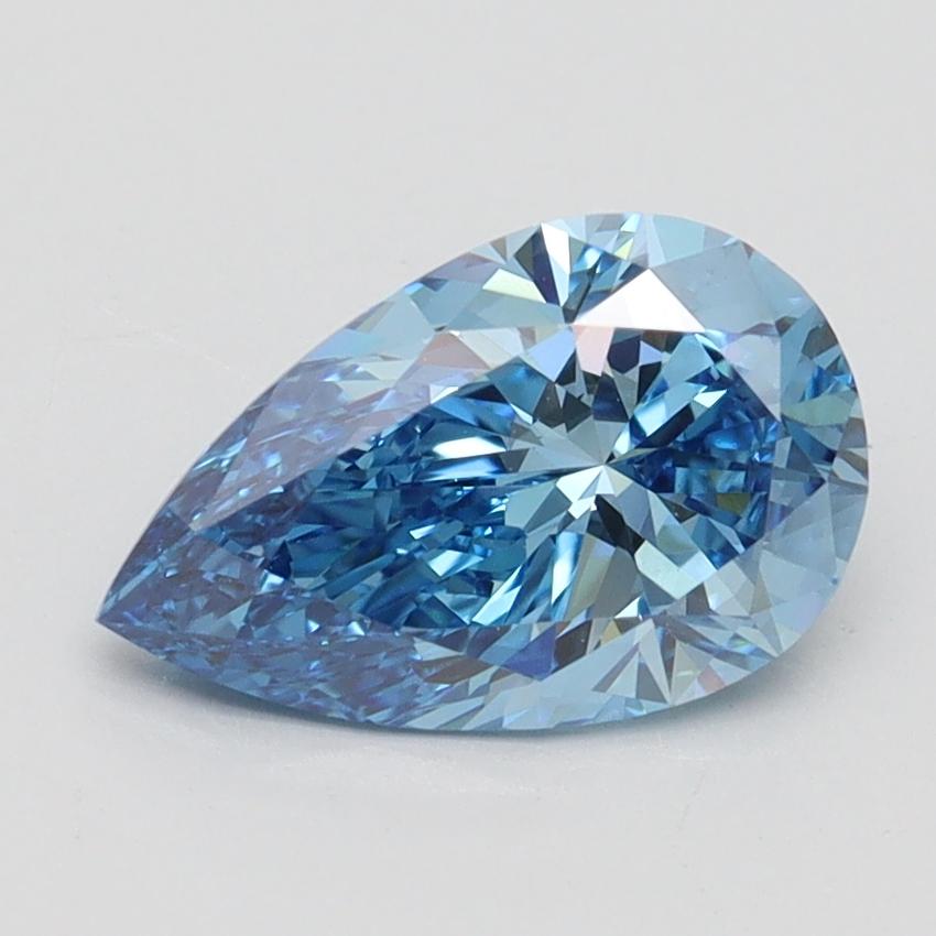 1.5 Ct. Fancy Vivid Blue Pear Lab Grown Diamond