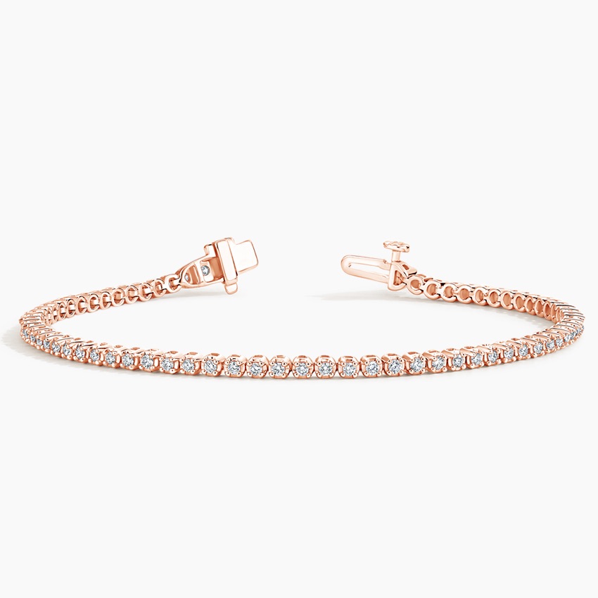 14K Rose Gold Diamond Tennis Bracelet (1 ct. tw.) | Brilliant Earth