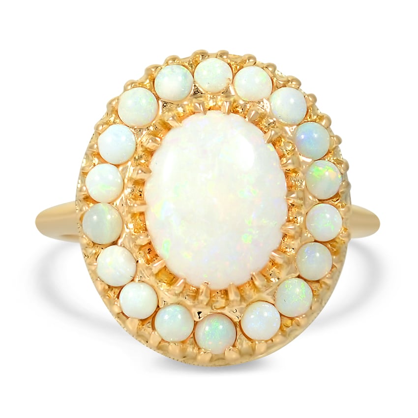 Retro Opal Cocktail Ring