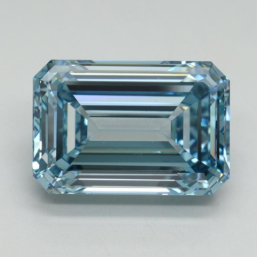 9.02 Ct. Fancy Vivid Blue Emerald Lab Grown Diamond