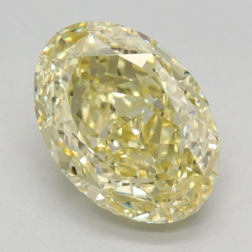 2.65 Ct. Fancy Intense Yellow Oval Lab Grown Diamond