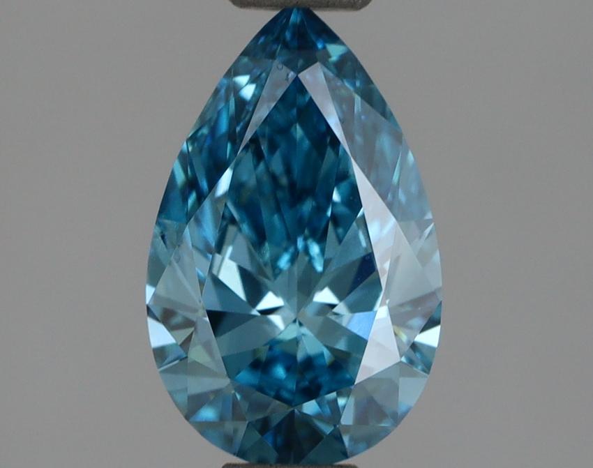 1.03 Ct. Fancy Vivid Blue Pear Lab Grown Diamond