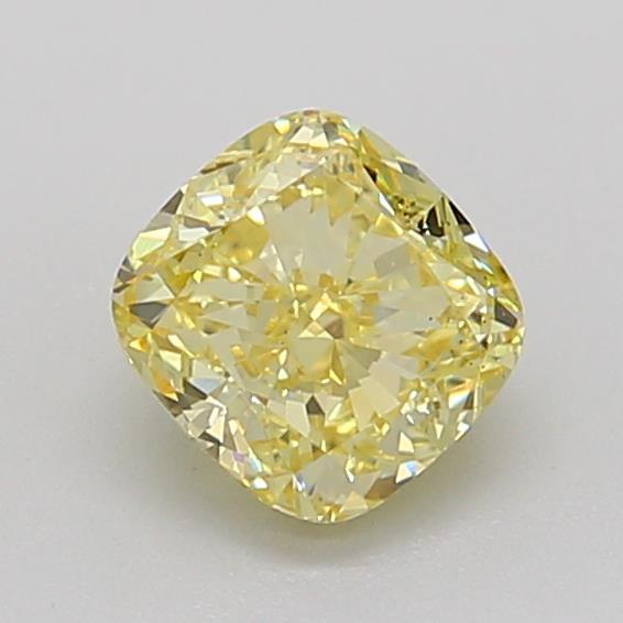 1.19 Ct. Fancy Intense Yellow Cushion Lab Grown Diamond