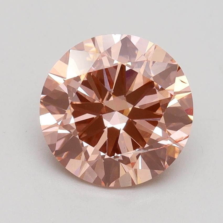 2.00 Ct. Fancy Intense Pink Round Lab Grown Diamond