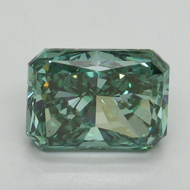 2.02 Ct. Fancy Vivid Pacific Green Radiant Lab Grown Diamond