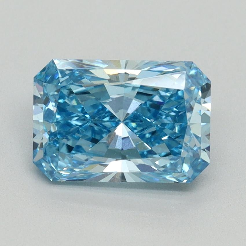 2.06 Ct. Fancy Vivid Blue Radiant Lab Grown Diamond