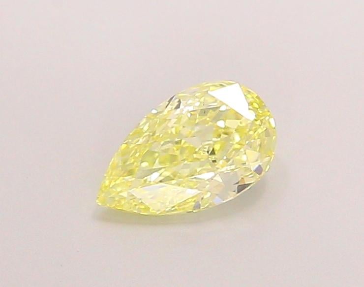 0.93 Ct. Fancy Yellow Pear Lab Grown Diamond