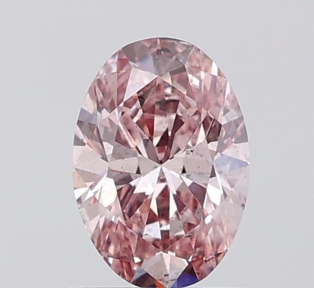 1.02 Ct. Fancy Intense Brownish Pink Oval Lab Grown Diamond