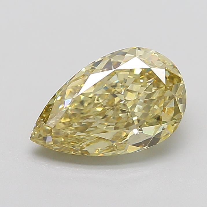 3.09 Ct. Fancy  Yellow Pear Lab Grown Diamond