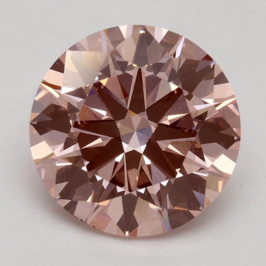 2.11 Ct. Fancy Intense Pink Round Lab Grown Diamond