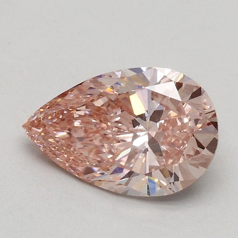 0.90 Ct. Fancy Intense Pink Pear Lab Grown Diamond