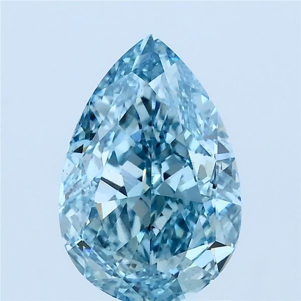2.07 Ct. Fancy Vivid Blue Pear Lab Grown Diamond