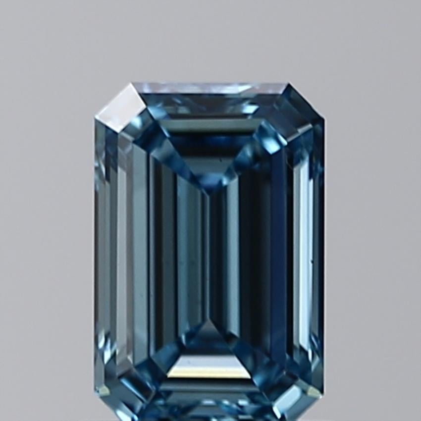 1.02 Ct. Fancy Intense Blue Emerald Lab Grown Diamond