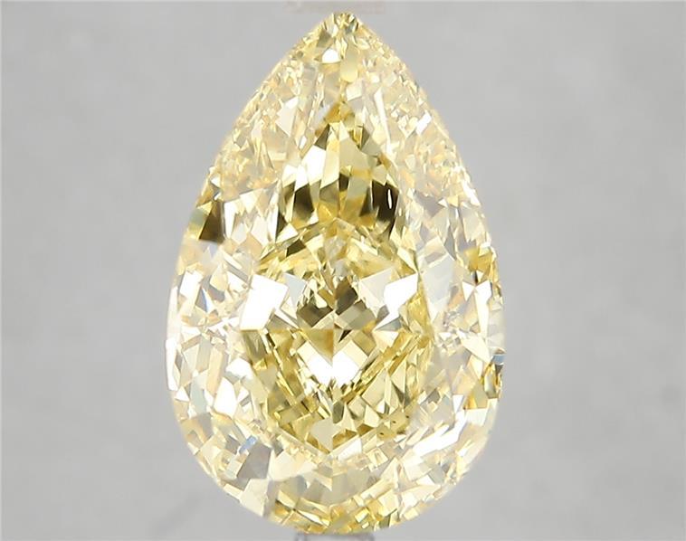 5.02 Ct. Fancy Vivid Yellow Pear Lab Grown Diamond