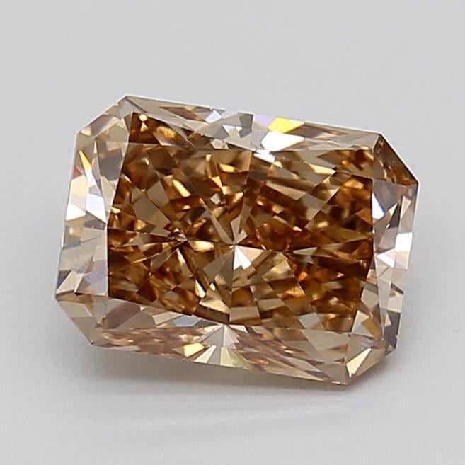 2.13 Ct. Light  Brown Radiant Lab Grown Diamond