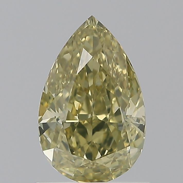 1.12 Ct. Fancy Brownish Greenish Yellow Pear Diamond