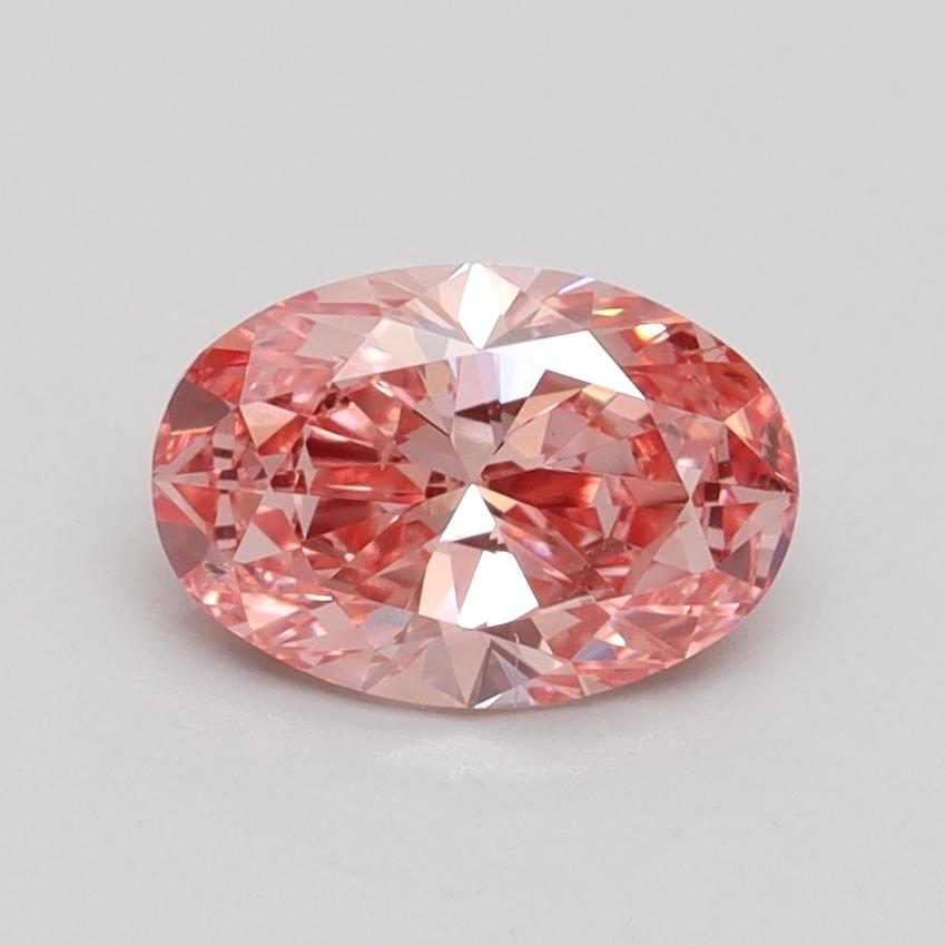 1.11 Ct. Fancy Intense Pink Oval Lab Grown Diamond