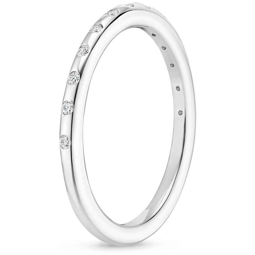 18K White Gold Anais Diamond Ring, large side view