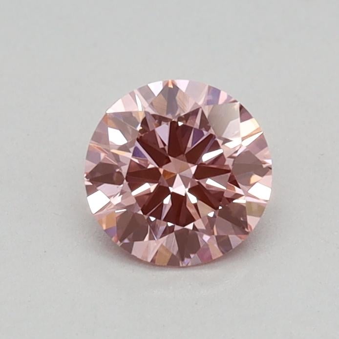 0.32 Ct. Fancy Vivid Pink Round Lab Grown Diamond