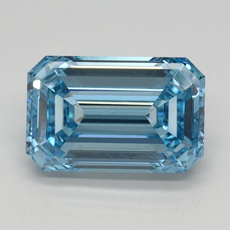 1.18 Ct. Fancy Intense Blue Emerald Lab Grown Diamond