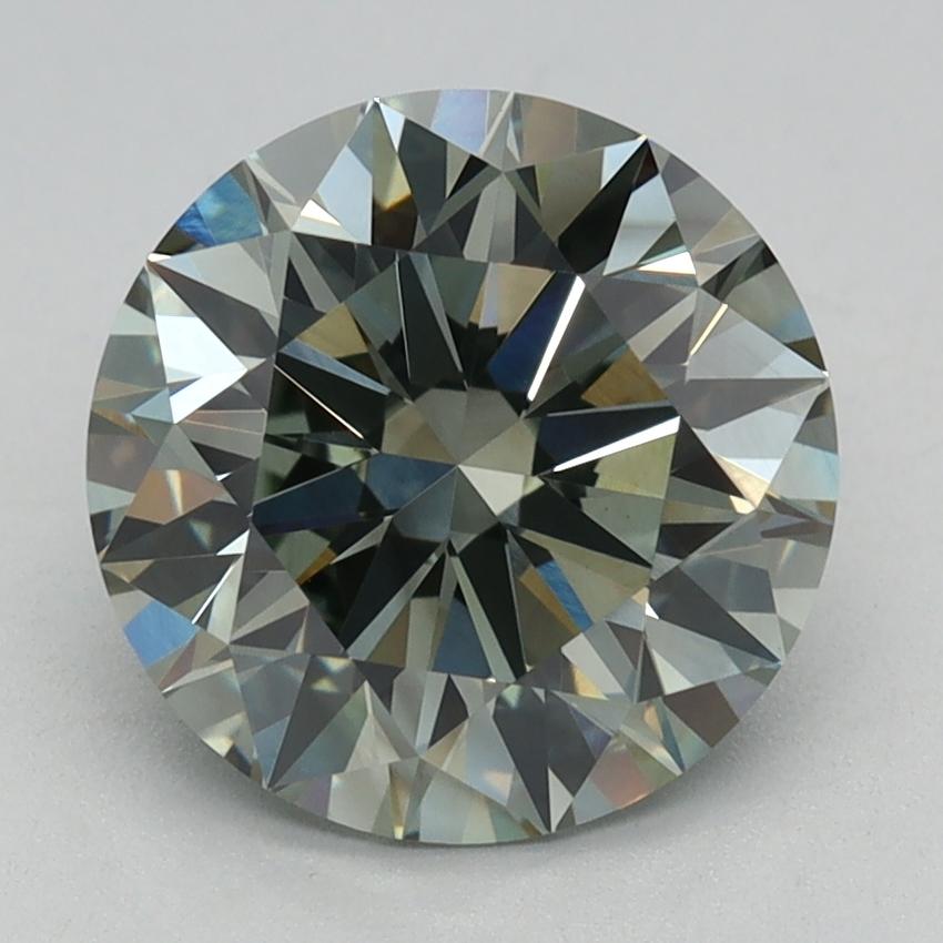 2.02 Ct. Fancy Green Round Lab Grown Diamond