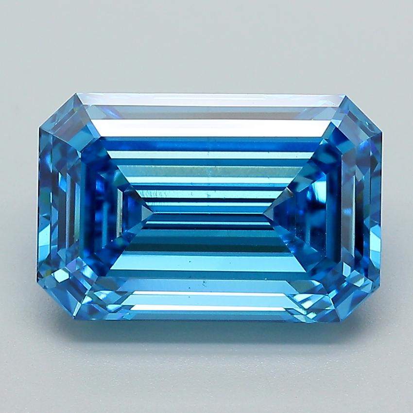 5.03 Ct. Fancy Vivid Blue Emerald Lab Grown Diamond