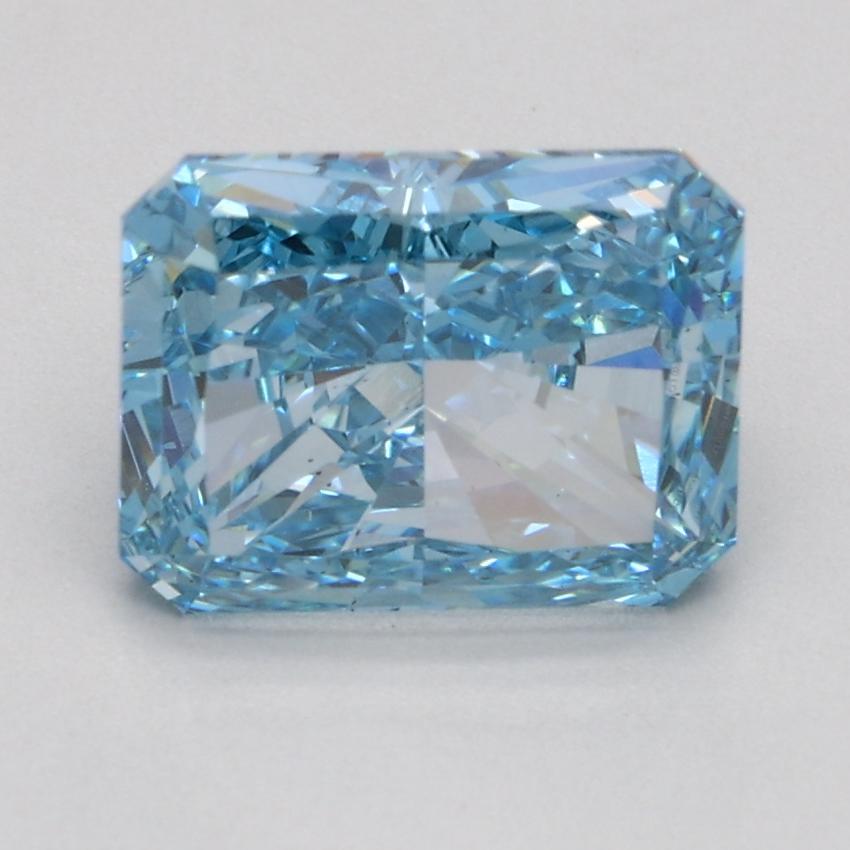 1.80 Ct. Fancy Vivid Blue Radiant Lab Grown Diamond