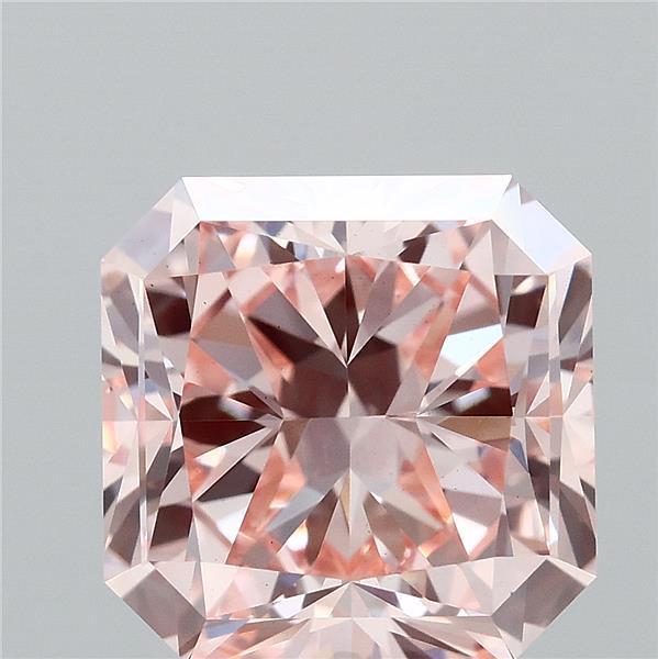 3.01 Ct. Fancy Intense Pink Radiant Lab Grown Diamond
