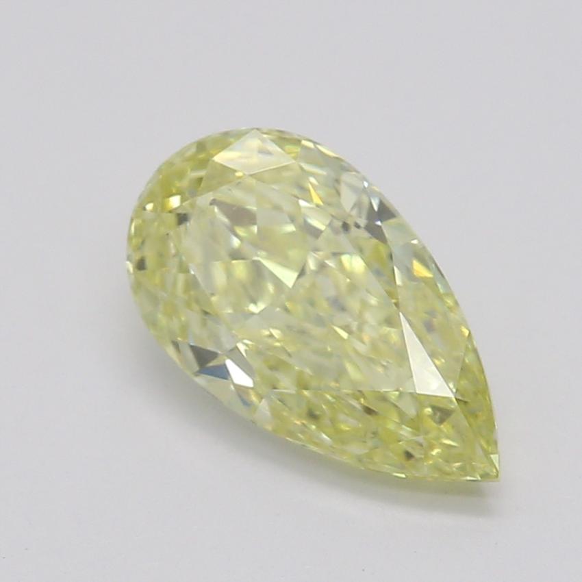 0.69 Ct. Fancy Yellow Pear Diamond