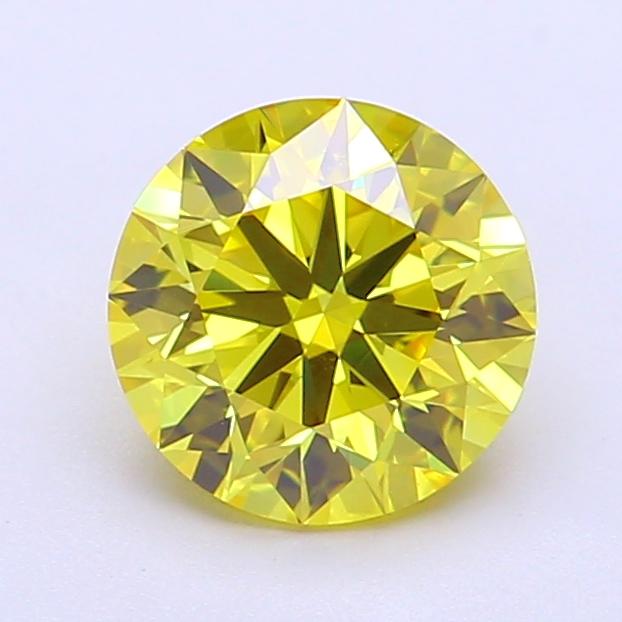 1.50 Ct. Fancy Vivid Yellow Round Lab Grown Diamond