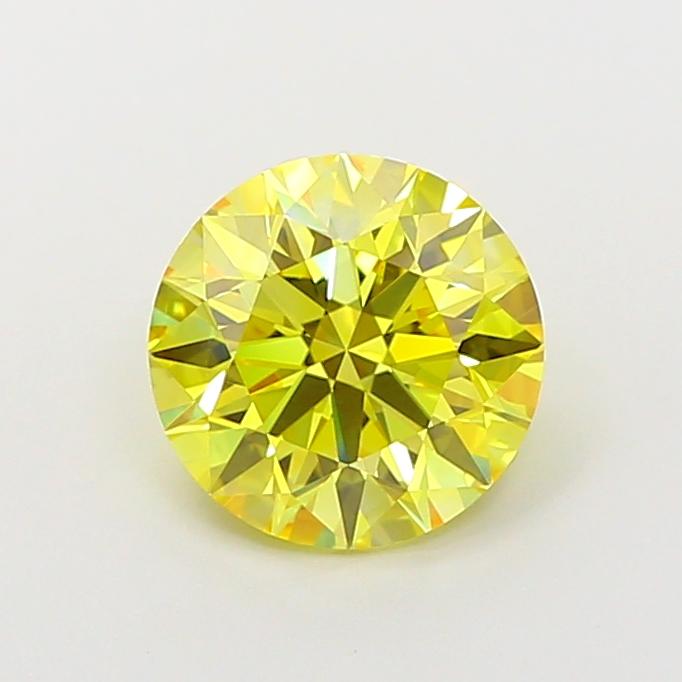 1.91 Ct. Fancy Intense  Yellow Round Lab Grown Diamond