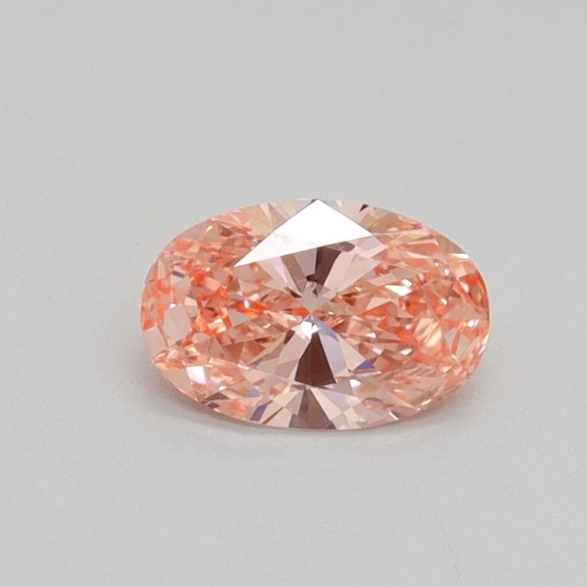 0.54 Ct. Fancy Intense Pink Oval Lab Grown Diamond