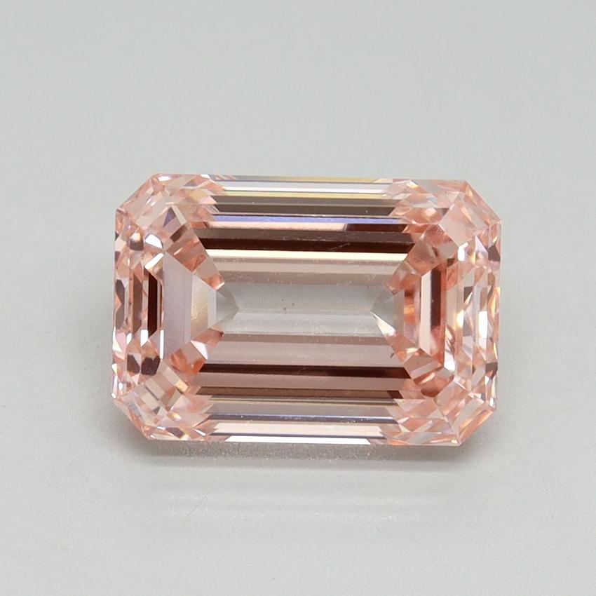 3.05 Ct. Fancy Intense Pink Emerald Lab Grown Diamond