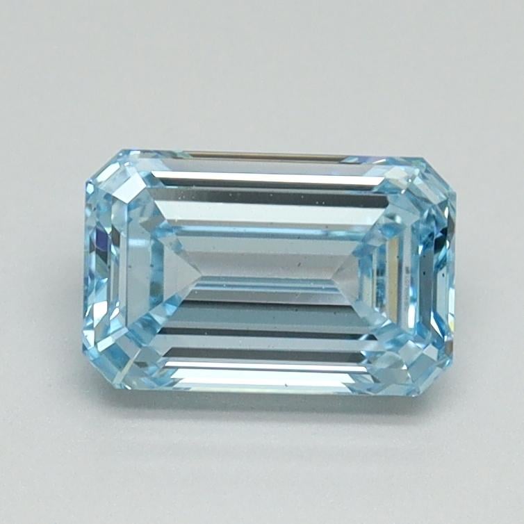 1.03 Ct. Fancy Intense Blue Emerald Lab Grown Diamond