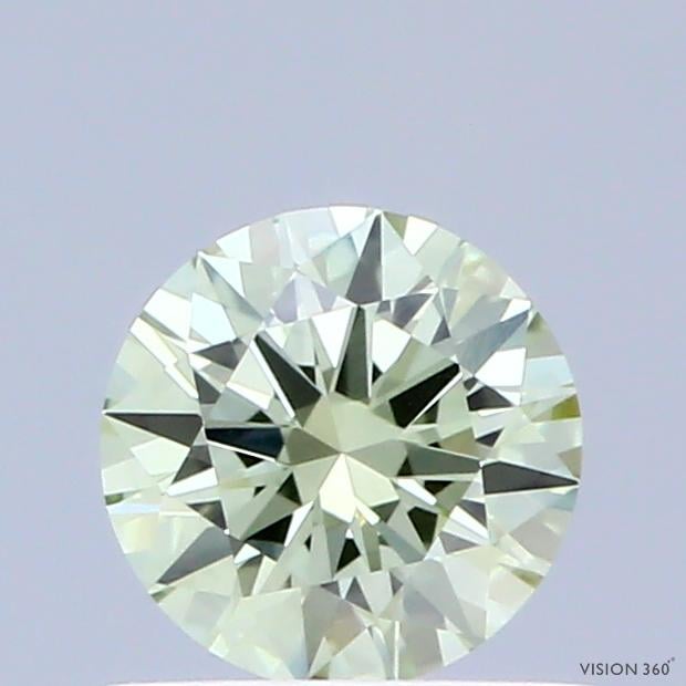 0.49 Ct. Fancy Intense  Green Round Lab Grown Diamond