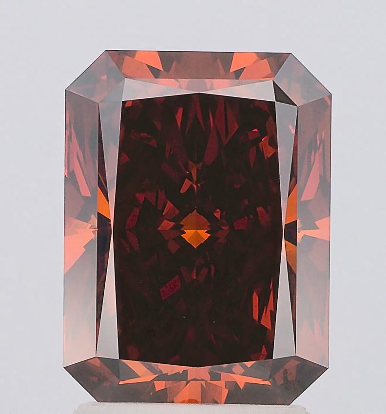 3.01 Ct. Fancy Orange Radiant Lab Grown Diamond