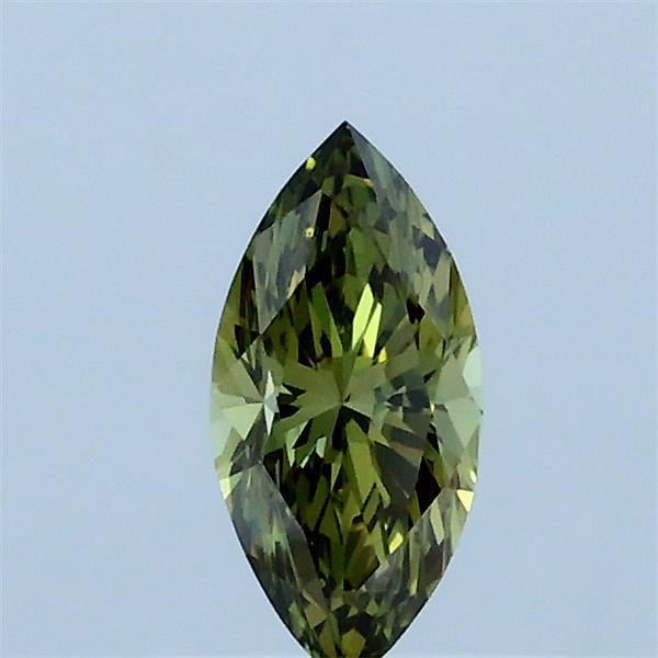 0.35 Ct. Fancy Vivid Green Marquise Lab Grown Diamond