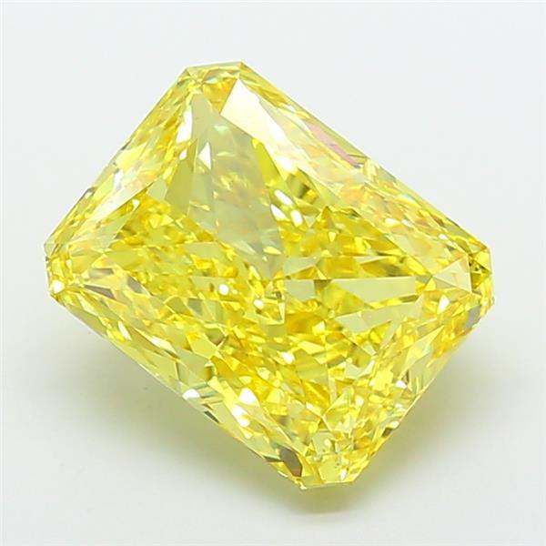 12.04 Ct. Fancy Intense Yellow Radiant Lab Grown Diamond