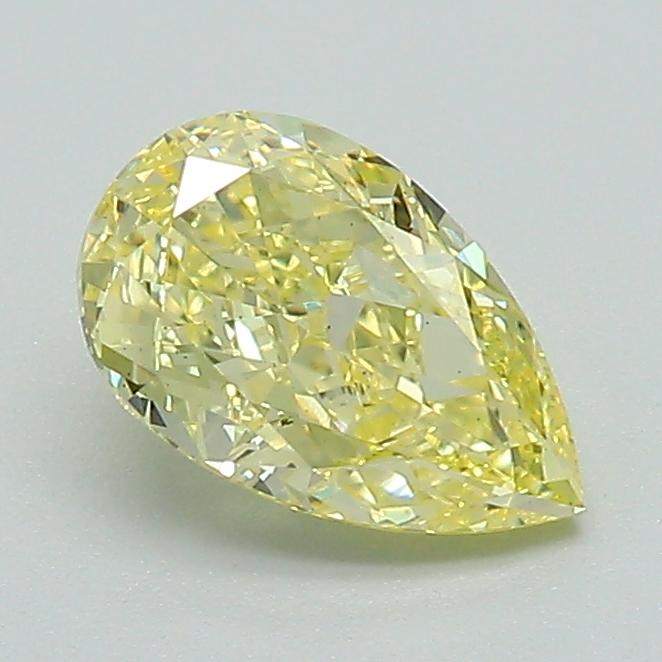 1.01 Ct. Fancy Intense Yellow Pear Lab Grown Diamond