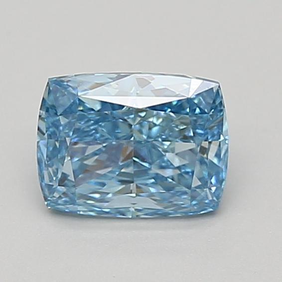 1.02 Ct. Fancy Vivid Blue Cushion Lab Grown Diamond