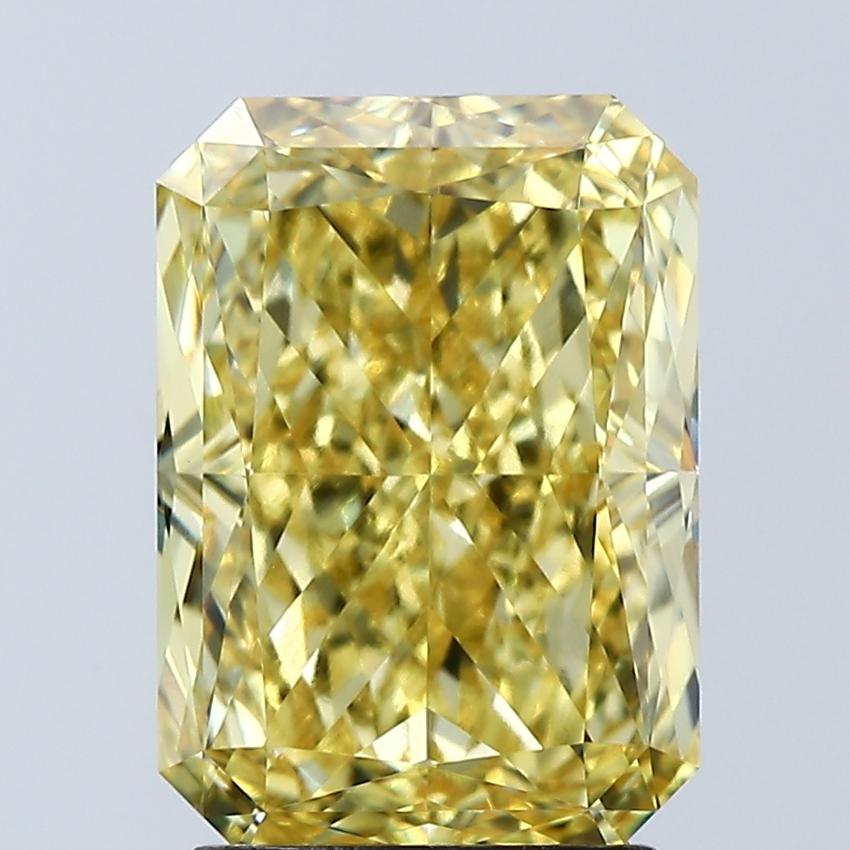 3.08 Ct. Fancy Vivid Yellow Radiant Lab Grown Diamond