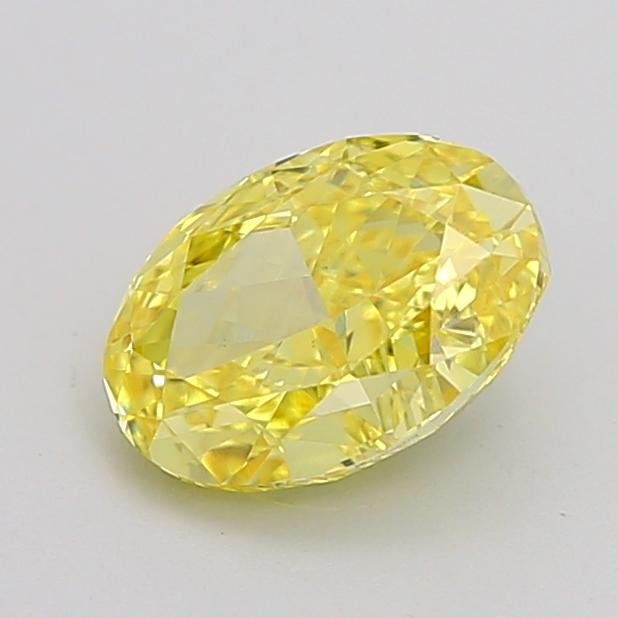 1.18 Ct. Fancy Vivid Yellow Oval Lab Grown Diamond