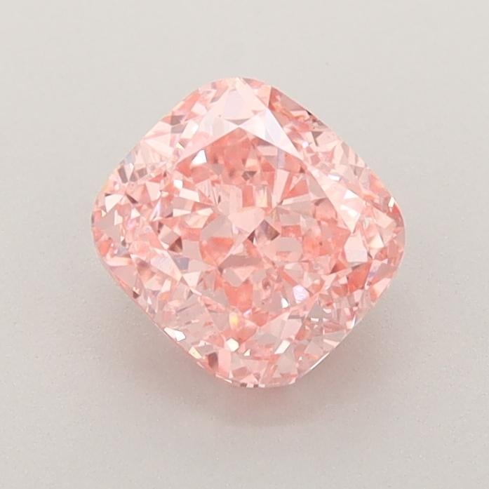 1.13 Ct. Fancy Vivid  Pink Cushion Lab Grown Diamond