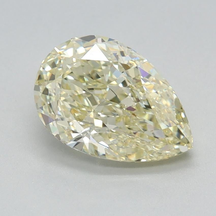 1.28 Ct. Fancy Light Yellow Pear Lab Grown Diamond