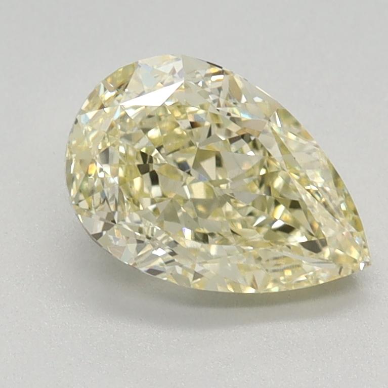 1.11 Ct. Fancy Light Yellow Pear Lab Grown Diamond